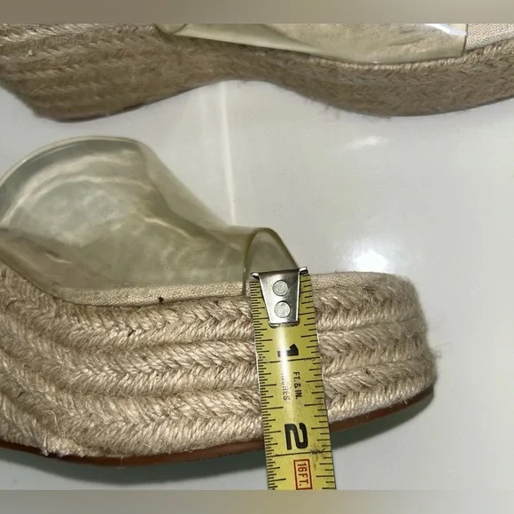 Zara Women's Clear Platform Wedges - Picture 10 of 14